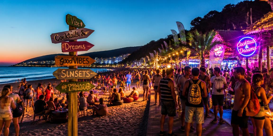 Natteliv i Golden Sands, Bulgarien