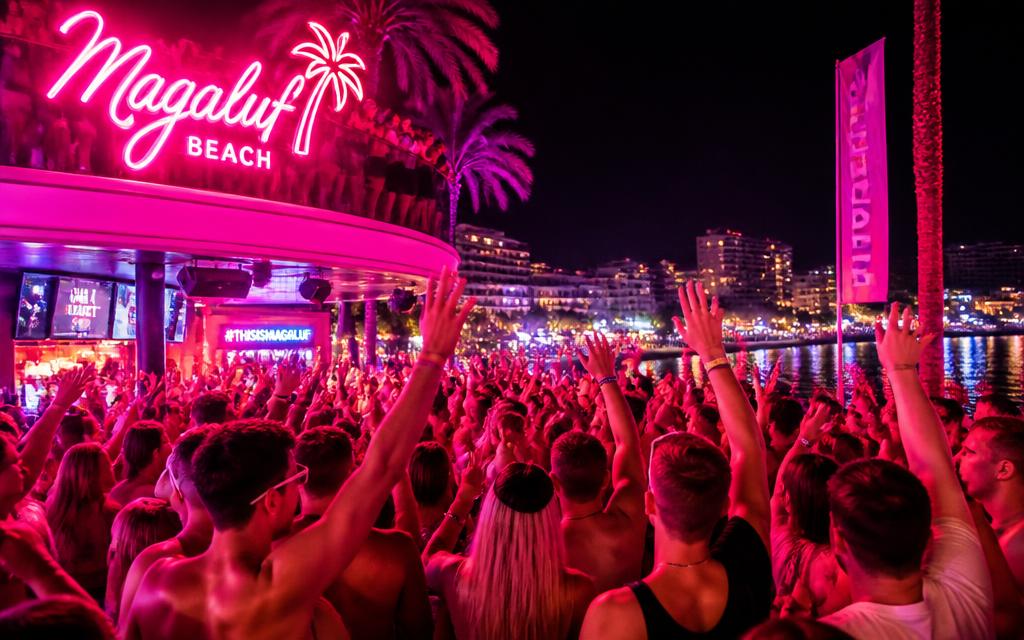 Natteliv i Magaluf, Spanien