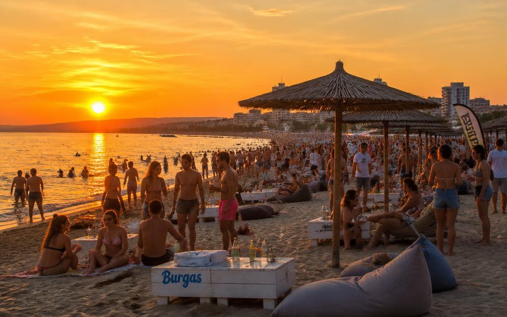 Natteliv i Sunny Beach, Bulgarien