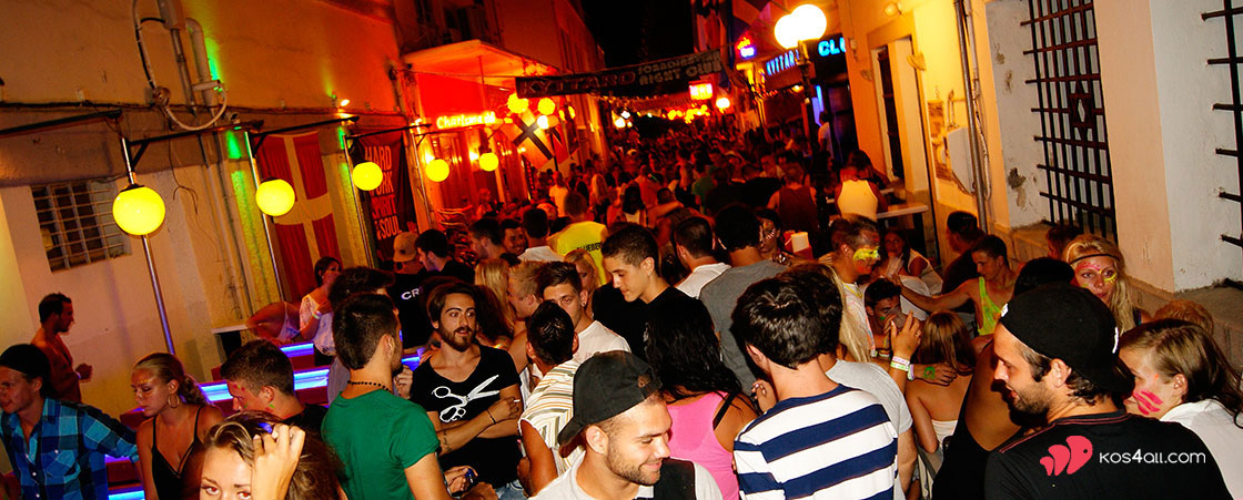 Kyttaro Club i bar street - Kos